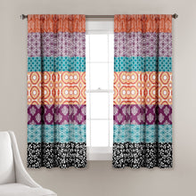 Load image into Gallery viewer, Bohemian Stripe Window Curtain Panel Set
