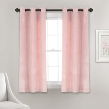 Carregar imagem no visualizador da galeria, Prima Velvet Solid Grommet Light Filtering Window Curtain Panel Set
