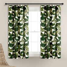 Cargar imagen en el visor de la galería, Tropical Paradise Window Curtain Panel Set
