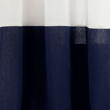 Carregar imagem no visualizador da galeria, Faux Linen Grommet Color Block Window Curtain Panel
