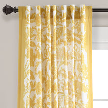 Cargar imagen en el visor de la galería, Emma Textured Jacobean Window Curtain Panel
