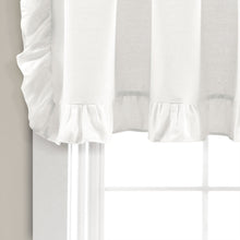 Cargar imagen en el visor de la galería, Faux Linen Ruffle Valance
