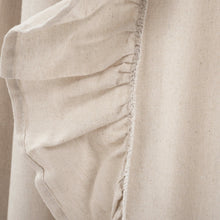 Cargar imagen en el visor de la galería, Faux Linen Ruffle Window Curtain Panel
