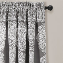 Load image into Gallery viewer, Stripe Medallion Light Filtering Window Curtain Set
