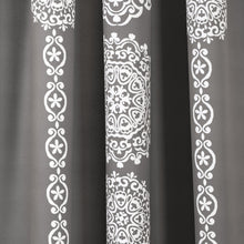 Load image into Gallery viewer, Stripe Medallion Light Filtering Window Curtain Set
