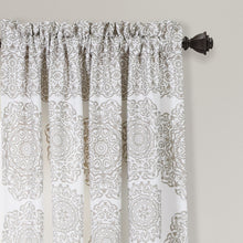 Load image into Gallery viewer, Stripe Medallion Light Filtering Window Curtain Set
