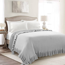 Load image into Gallery viewer, Reyna Soft Knitted Ruffle Blanket/Coverlet
