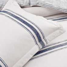 Cargar imagen en el visor de la galería, Farmhouse Stripe 100% Cotton Duvet Cover Set
