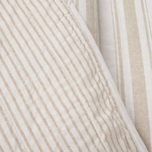 Load image into Gallery viewer, Farmhouse Stripe Reversible Cotton Quilt Set
