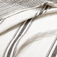 Carregar imagem no visualizador da galeria, Farmhouse Stripe Reversible Cotton Quilt Set
