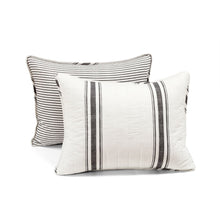 Cargar imagen en el visor de la galería, Farmhouse Stripe Reversible Cotton Quilt Set
