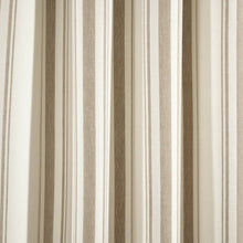 Load image into Gallery viewer, Farmhouse Stripe Yarn Dyed Recycled Cotton Blend Window Curtain Panel Set
