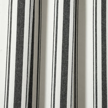 Load image into Gallery viewer, Farmhouse Stripe Yarn Dyed Recycled Cotton Blend Window Curtain Panel Set
