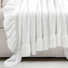 Carregar imagem no visualizador da galeria, Reyna Soft Knitted Ruffle Throw
