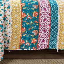 Load image into Gallery viewer, Emily Boho Stripe Reversible 3 Piece Quilt Set
