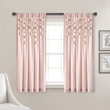 Cargar imagen en el visor de la galería, Boho Pom Pom Tassel Faux Linen Window Curtain Panel
