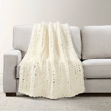 Cargar imagen en el visor de la galería, Hygge Ultra Soft Chenille Chunky Knit Throw
