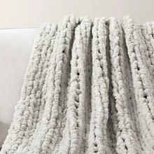 Cargar imagen en el visor de la galería, Hygge Ultra Soft Chenille Chunky Knit Throw
