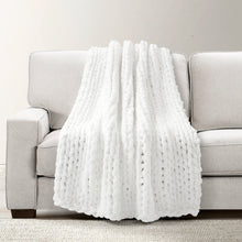 Load image into Gallery viewer, Hygge Ultra Soft Chenille Chunky Knit Throw
