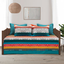 Load image into Gallery viewer, Boho Stripe 6 Piece Daybed Cover Set
