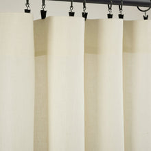 Load image into Gallery viewer, Belgian Flax Prewashed Linen Rich Cotton Blend Window Curtain Panel
