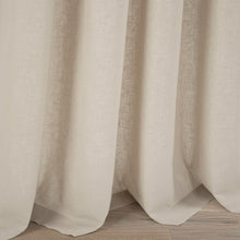 Load image into Gallery viewer, Belgian Flax Prewashed Linen Rich Cotton Blend Window Curtain Panel
