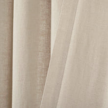 Cargar imagen en el visor de la galería, Belgian Flax Prewashed Linen Rich Cotton Blend Window Curtain Panel
