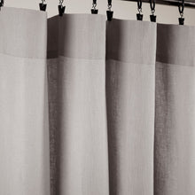 Cargar imagen en el visor de la galería, Belgian Flax Prewashed Linen Rich Cotton Blend Window Curtain Panel
