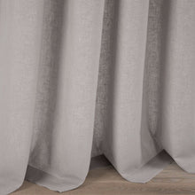 Cargar imagen en el visor de la galería, Belgian Flax Prewashed Linen Rich Cotton Blend Window Curtain Panel
