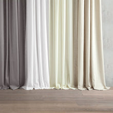 Load image into Gallery viewer, Belgian Flax Prewashed Linen Rich Cotton Blend Window Curtain Panel
