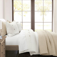 Cargar imagen en el visor de la galería, Belgian Flax Linen Rich Cotton Blend Duvet Cover 3 Piece Set
