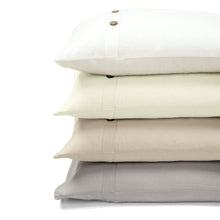 Cargar imagen en el visor de la galería, Belgian Flax Linen Rich Cotton Blend Duvet Cover 3 Piece Set
