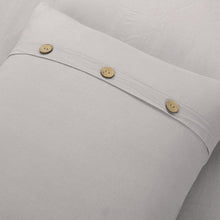 Cargar imagen en el visor de la galería, Belgian Flax Linen Rich Cotton Blend Duvet Cover 3 Piece Set
