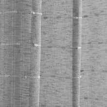 Cargar imagen en el visor de la galería, Farmhouse Textured Grommet Sheer Window Curtain Panel Set
