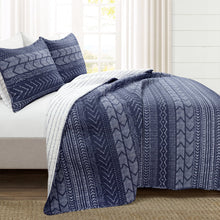 Load image into Gallery viewer, Hygge Geo Quilt 3 Piece Set
