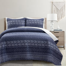 Load image into Gallery viewer, Hygge Geo Quilt 3 Piece Set
