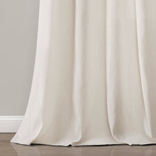 Cargar imagen en el visor de la galería, Farmhouse Faux Linen Colorblock Pleated Window Curtains
