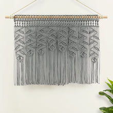 Load image into Gallery viewer, Boho Macrame Leaf Cotton Valance
