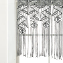 Load image into Gallery viewer, Boho Macrame Leaf Cotton Valance
