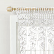 Load image into Gallery viewer, Boho Macrame Leaf Cotton Valance
