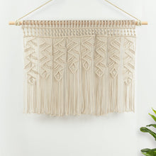 Load image into Gallery viewer, Boho Macrame Leaf Cotton Valance
