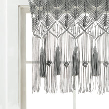 Carregar imagem no visualizador da galeria, Boho Macrame Tassel Cotton Valance
