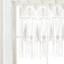 Load image into Gallery viewer, Boho Macrame Tassel Cotton Valance
