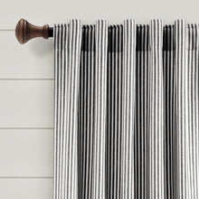 Cargar imagen en el visor de la galería, Farmhouse Vintage Stripe Recycled Cotton Blend Window Curtain Panel Set
