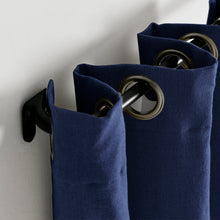 Load image into Gallery viewer, Insulated Grommet Blackout Faux Linen Window Curtain Panel
