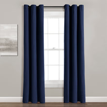 Load image into Gallery viewer, Insulated Grommet Blackout Faux Linen Window Curtain Panel
