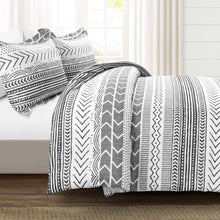 Load image into Gallery viewer, Hygge Geo Reversible Cotton Duvet Cover 3 Piece Set
