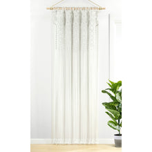 Cargar imagen en el visor de la galería, Boho Macrame Textured Indoor/Outdoor Window Curtain
