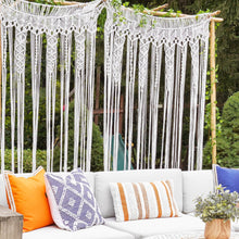 Cargar imagen en el visor de la galería, Boho Macrame Textured Indoor/Outdoor Window Curtain
