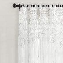 Cargar imagen en el visor de la galería, Boho Macrame Leaf Cotton Window Curtain
